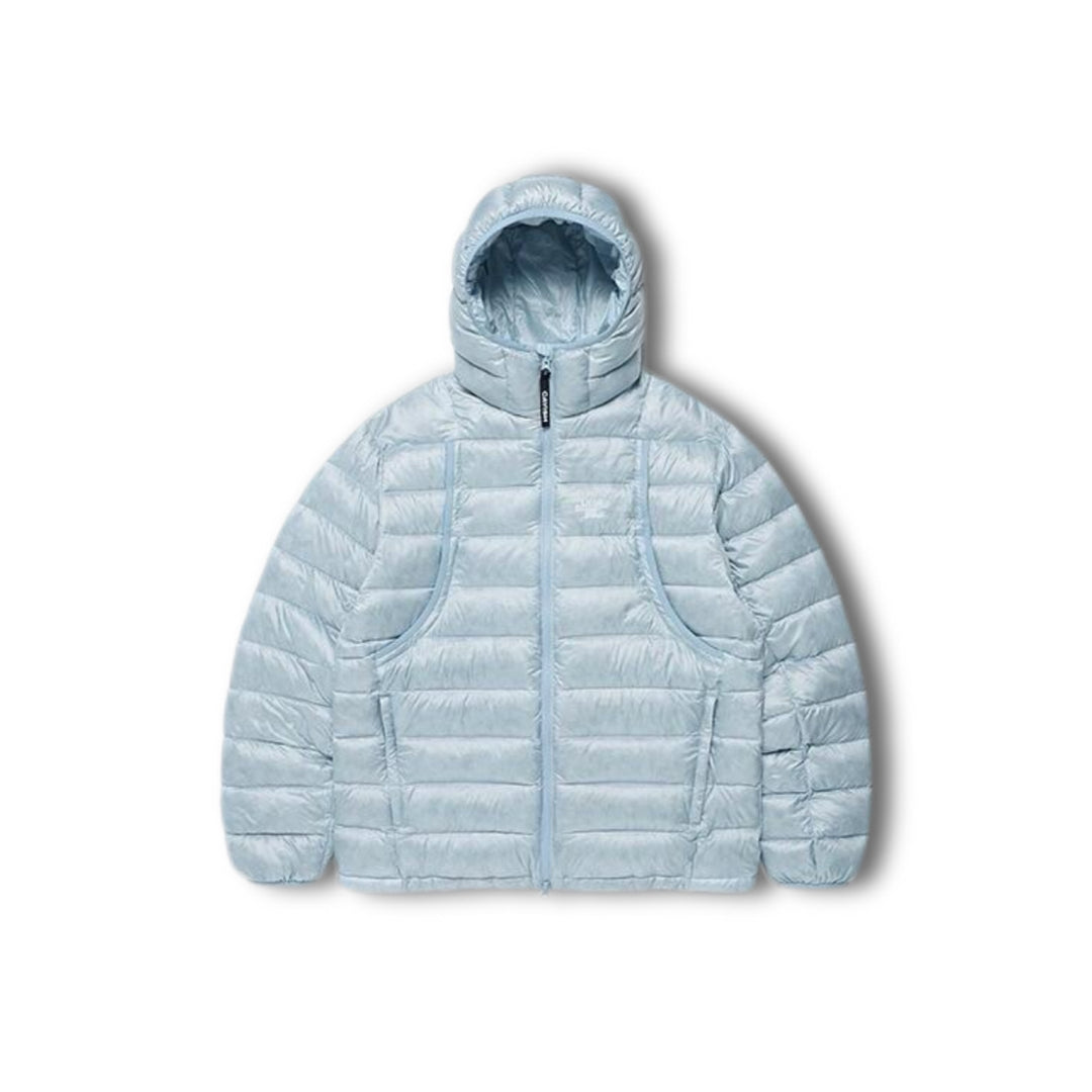 Leichte Damen-Daunenjacke mit Kapuze