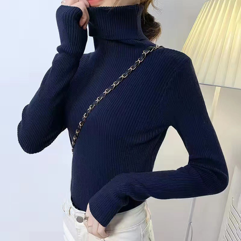 Körpernaher Damen-Rollkragenpullover