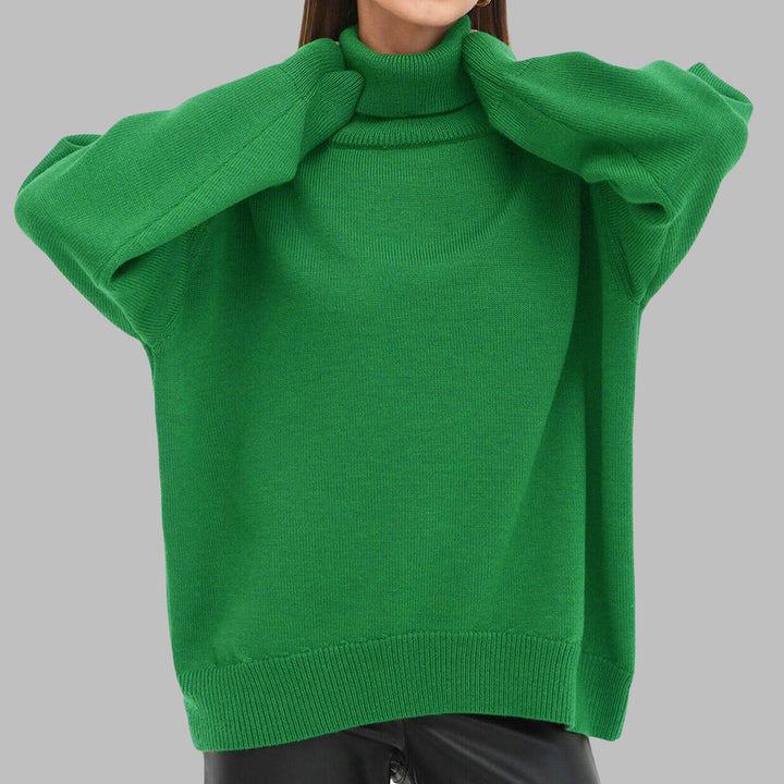 Lockerer Rollkragenpullover in klassischem Design