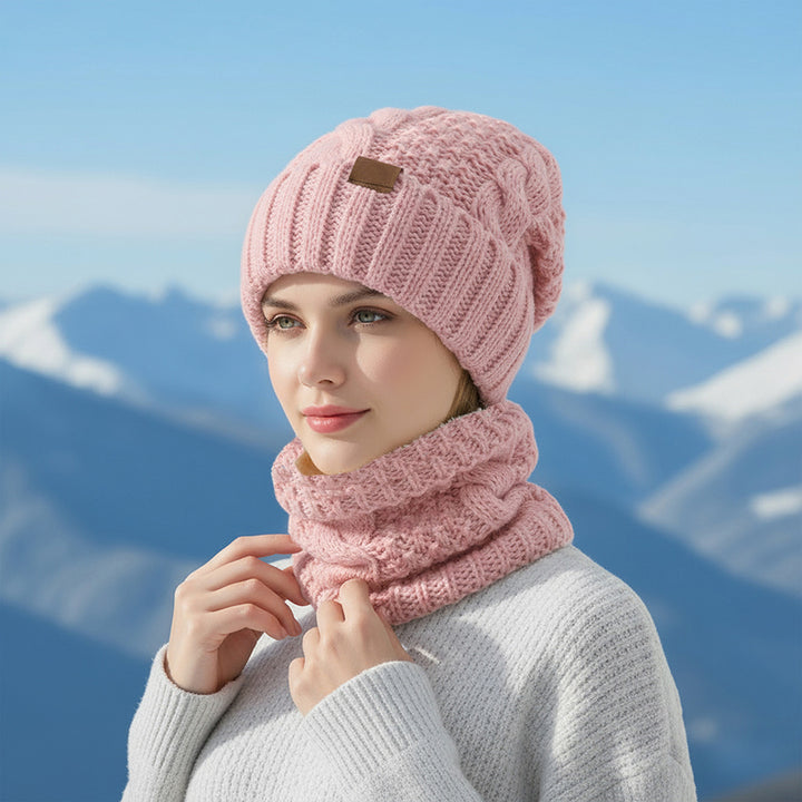 Winter-Set: Strickmütze und Schal