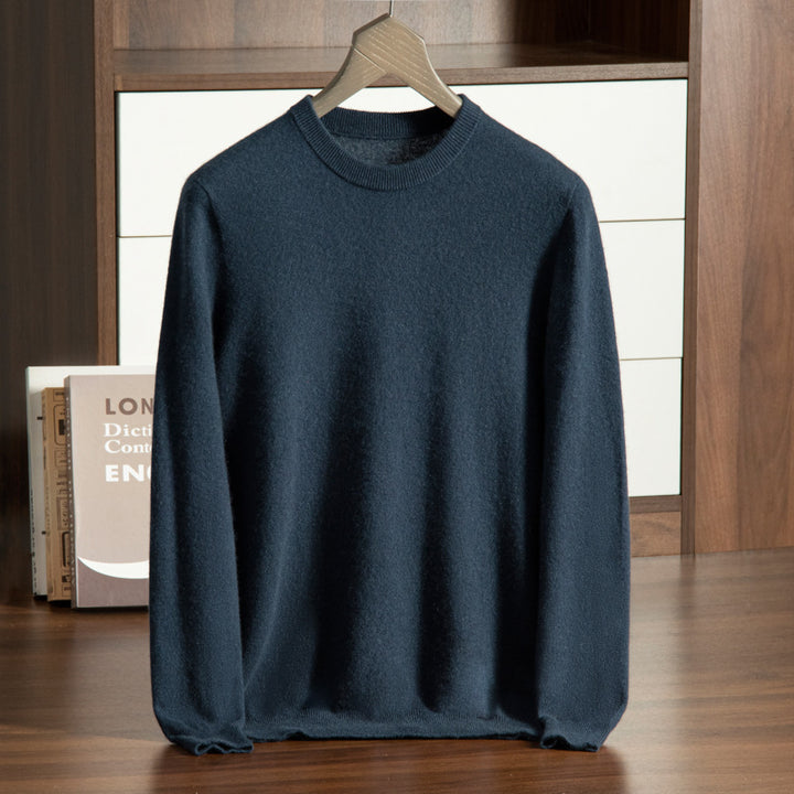 Herren-Kaschmirpullover, Stehkragen, Business-Casual