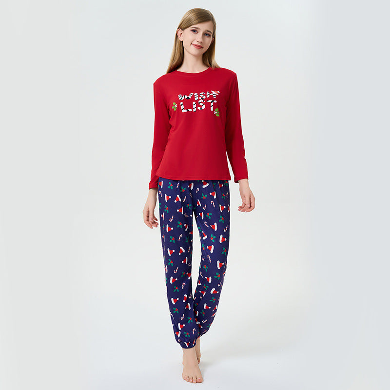 Damen-Schlafanzug-Set mit Weihnachtsmotiv