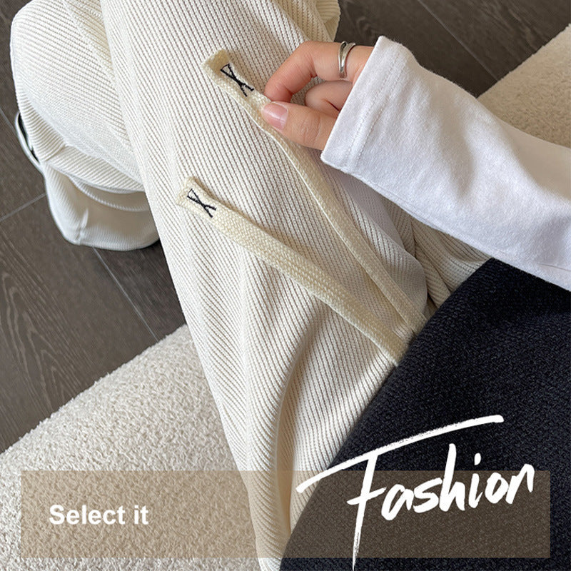 Weite Cordhose mit Kordelzug für Damen
