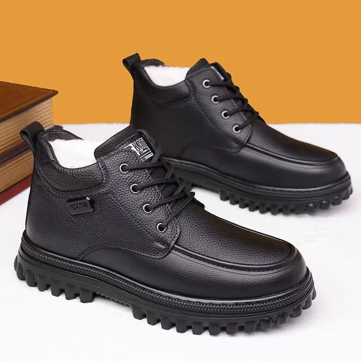 Gefütterte Herren-Winterstiefel, warm und bequem