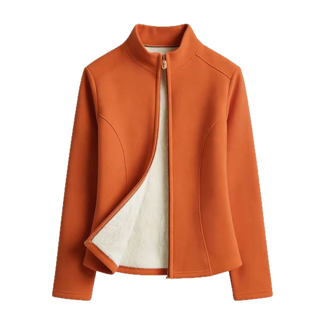 Gefütterte Sportjacke mit Reißverschluss