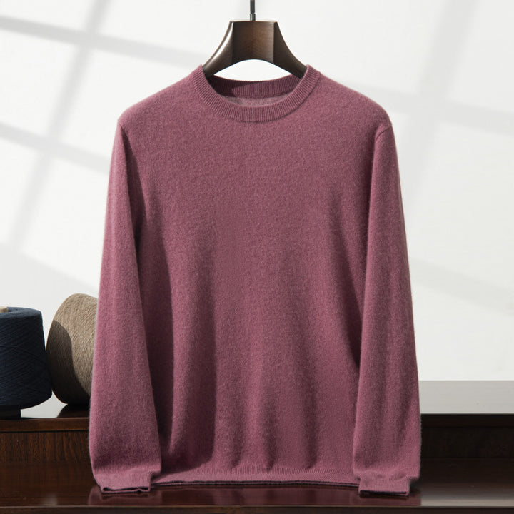 Herren-Kaschmirpullover, Stehkragen, Business-Casual
