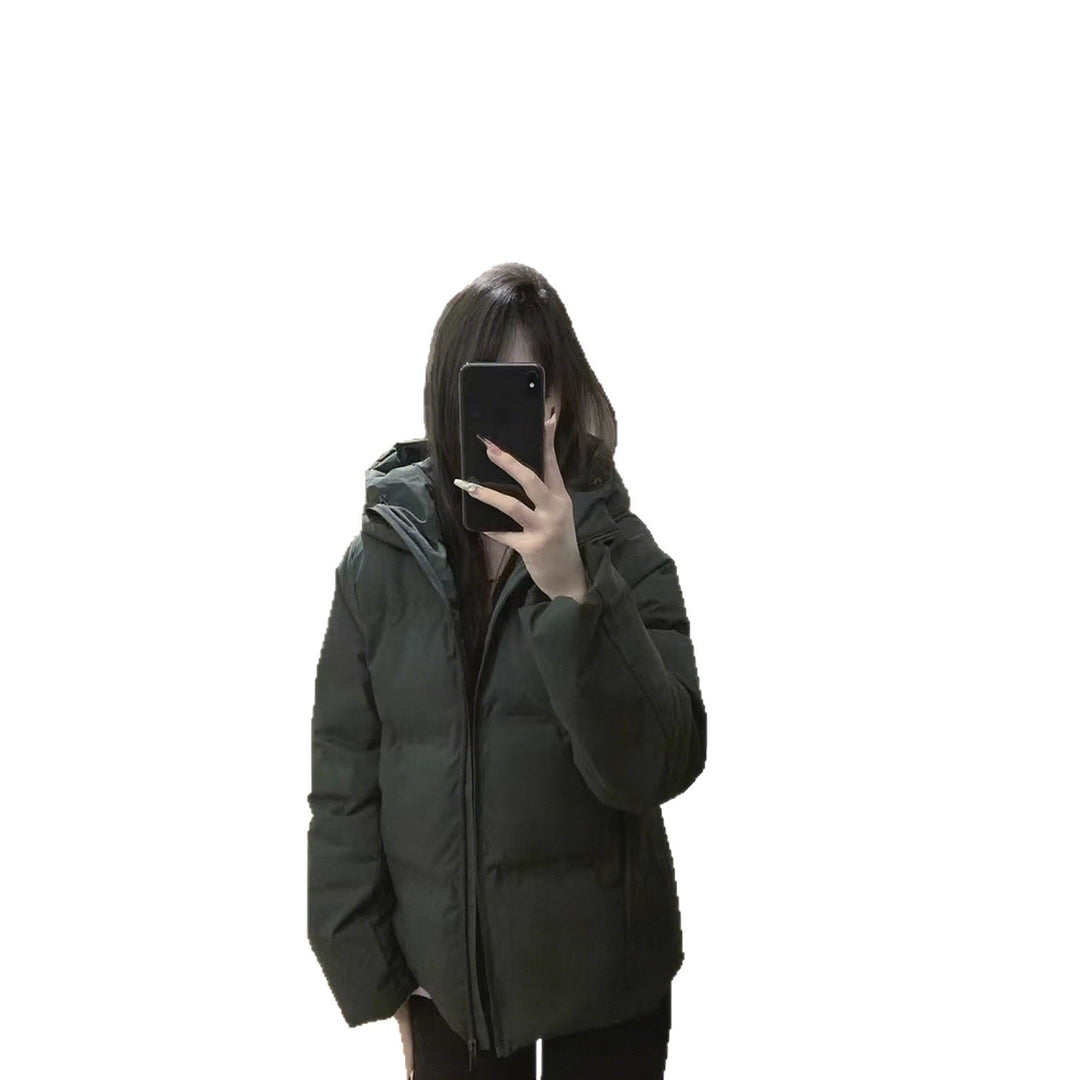 Gefütterte Damen-Winterjacke mit Kapuze