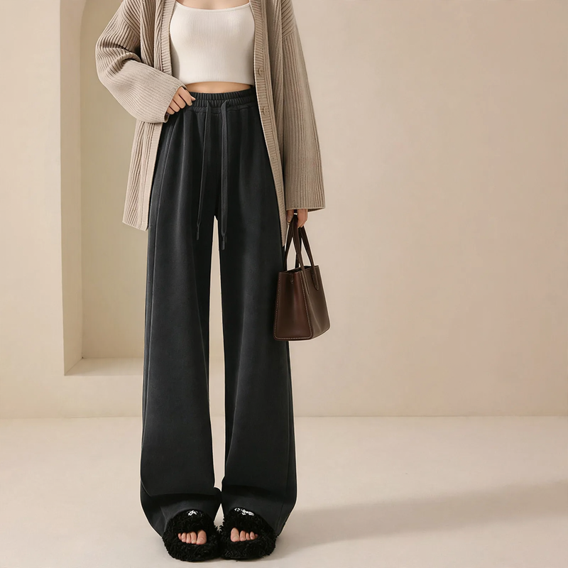 Damen-Cordhose, gerade Passform, gefüttert
