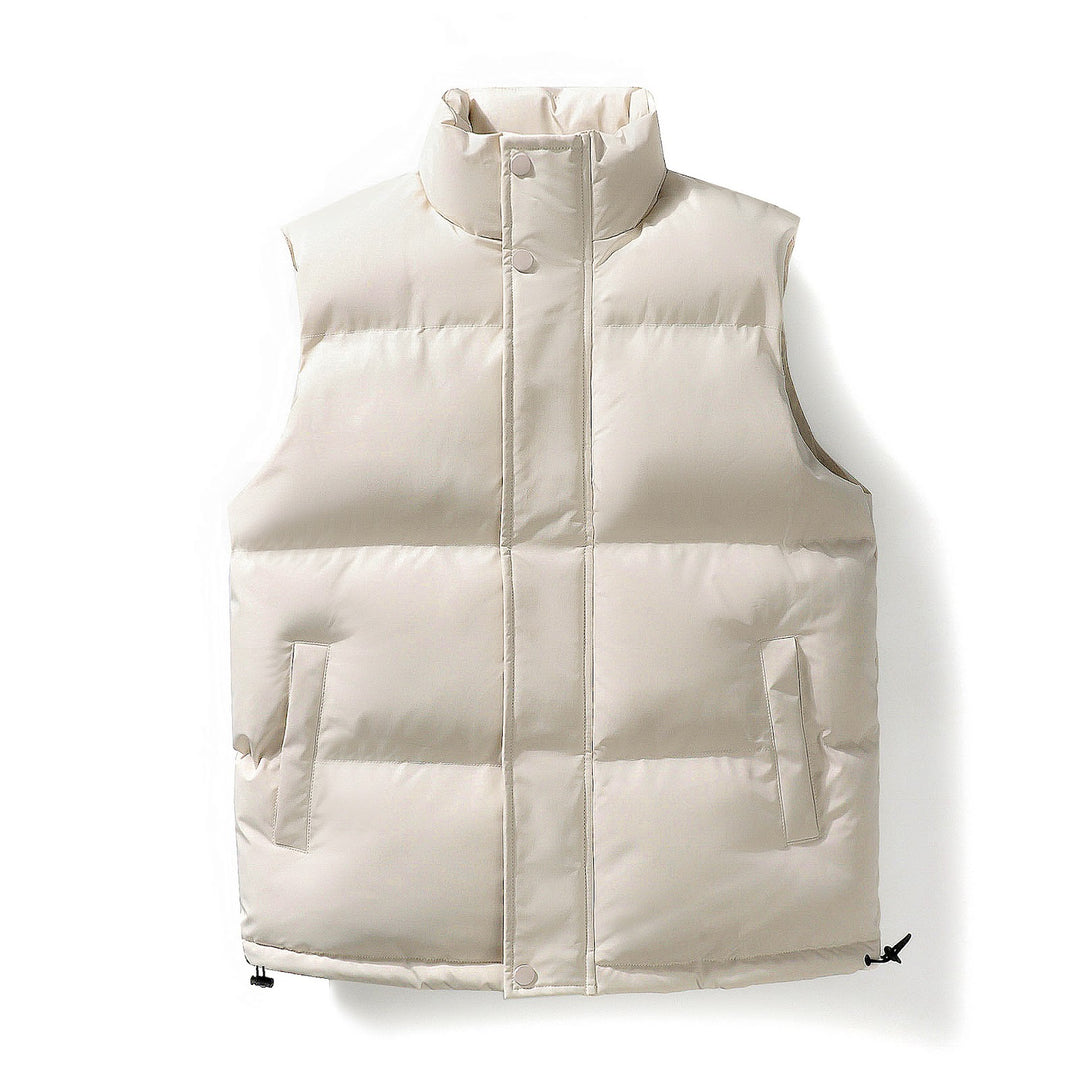 Herren-Steppjacke, winddicht, Stehkragen, locker