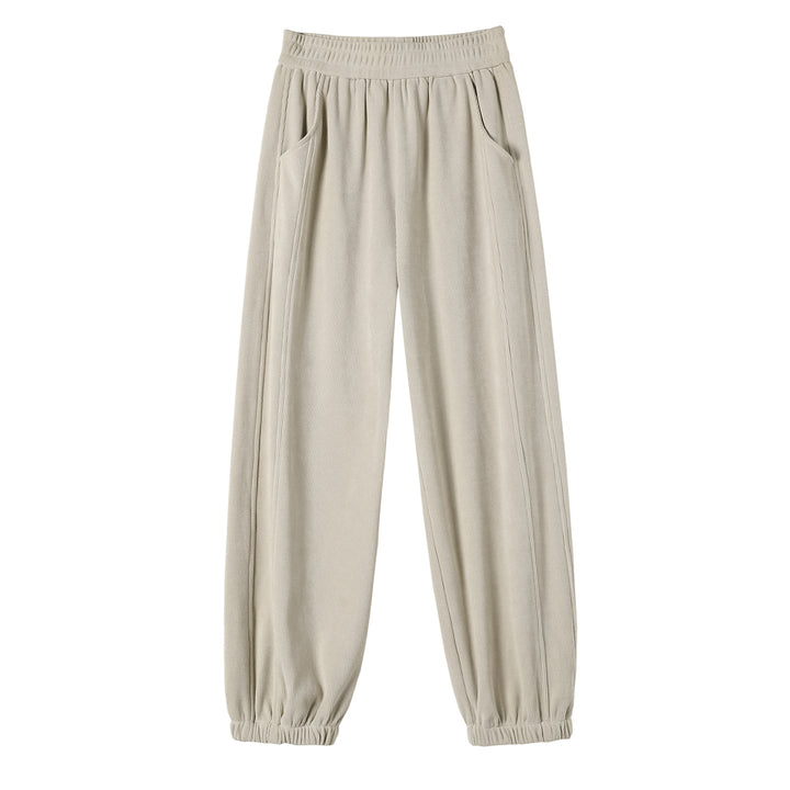Damen-Freizeithose aus Chenille, gefüttert