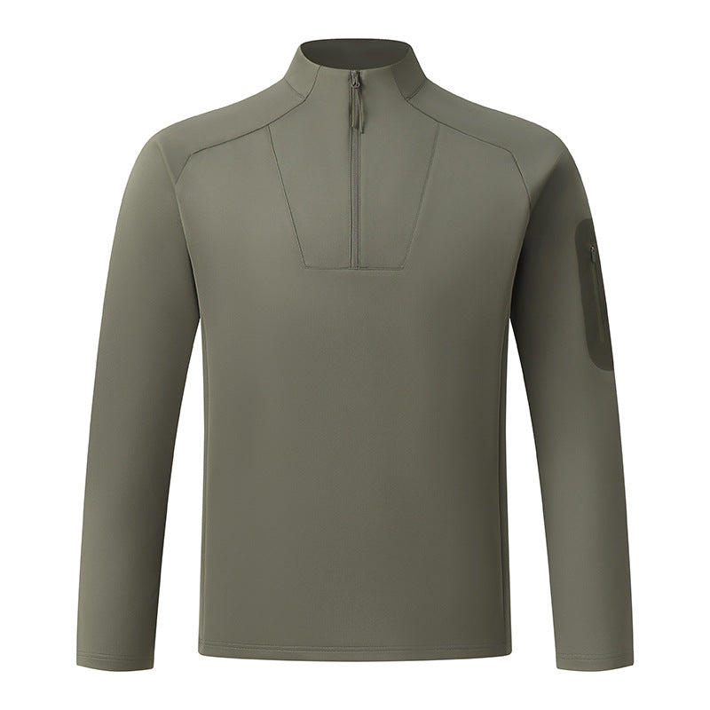 Herren-Sweatshirt mit Reißverschluss und Stehkragen