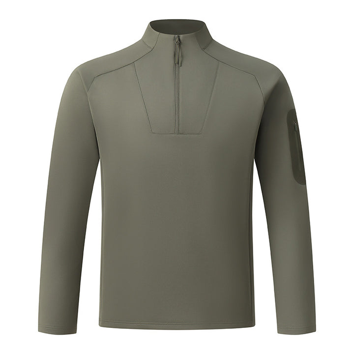 Herren-Sweatshirt mit Reißverschluss und Stehkragen