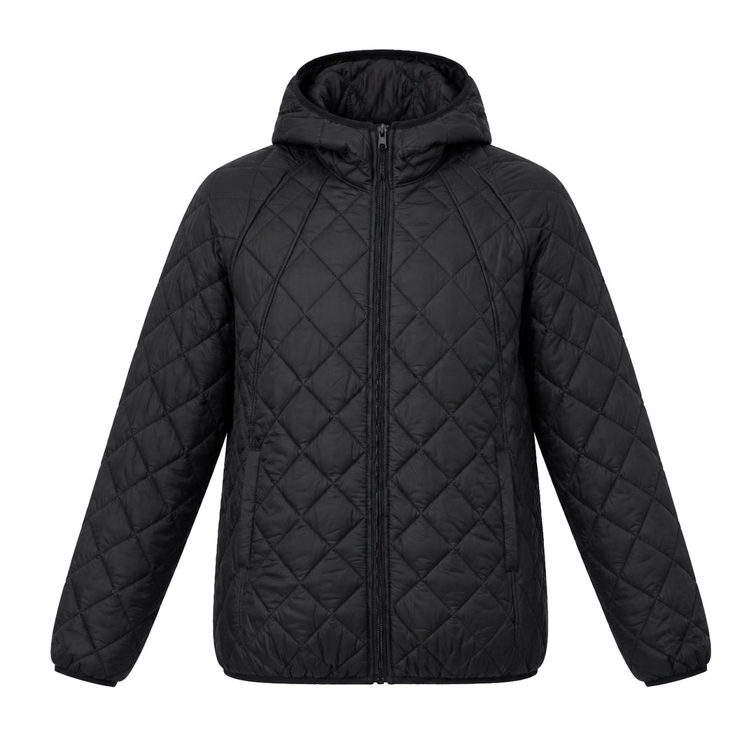 Leichte Damen-Steppjacke mit Kapuze, locker geschnitten