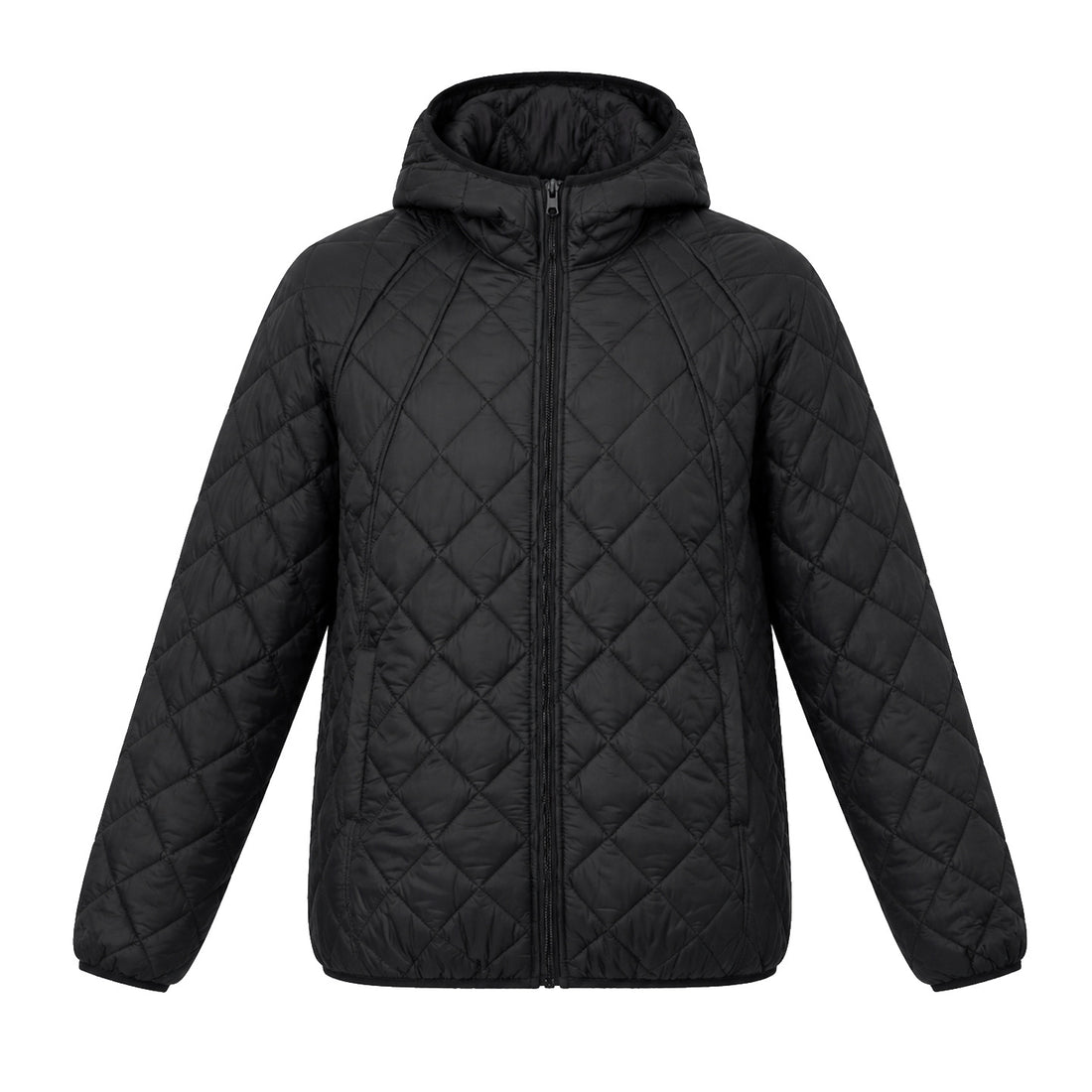 Leichte Damen-Steppjacke mit Kapuze, locker geschnitten