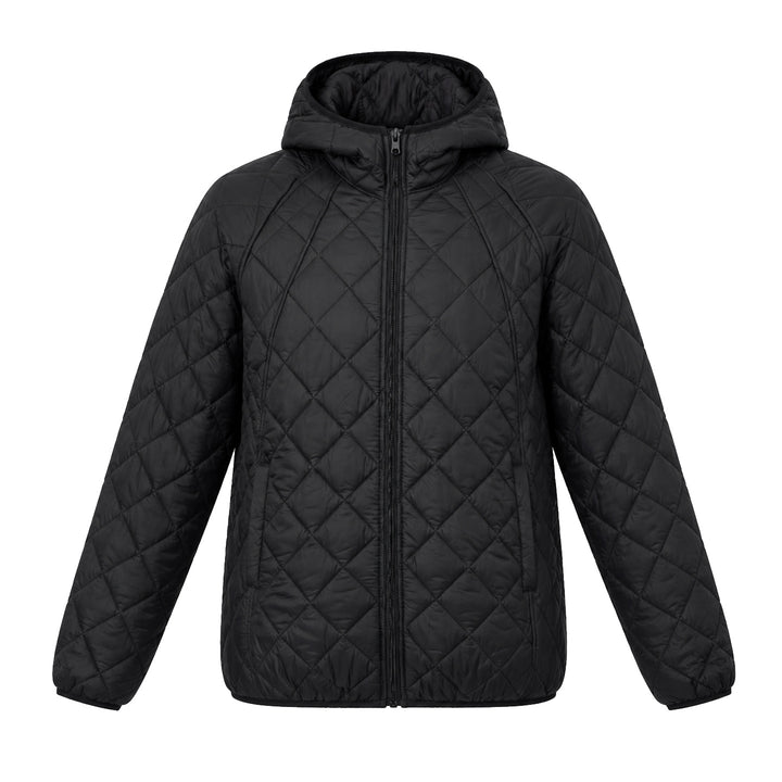Leichte Damen-Steppjacke mit Kapuze, locker geschnitten