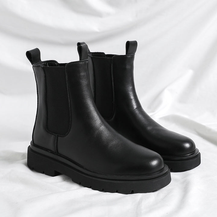 Herren-Chelsea-Stiefel, gefüttert, britischer Stil