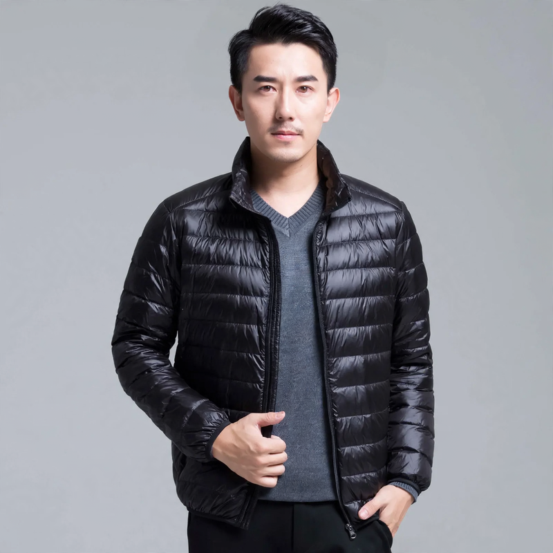 Leichte Herren-Daunenjacke, kurz, verschiedene Stile