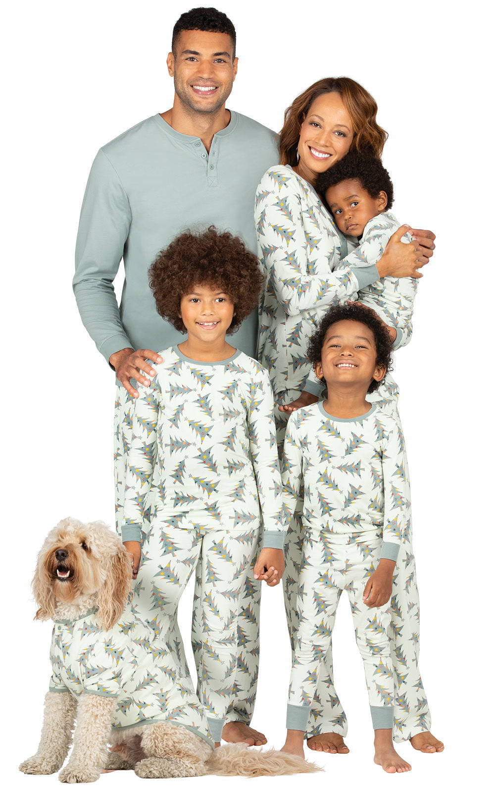 Weihnachts-Schlafanzug-Set für die ganze Familie