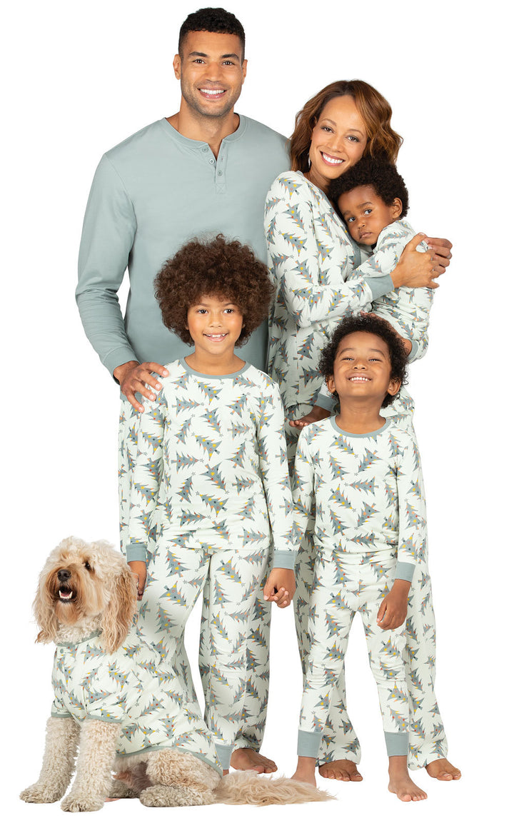 Weihnachts-Schlafanzug-Set für die ganze Familie