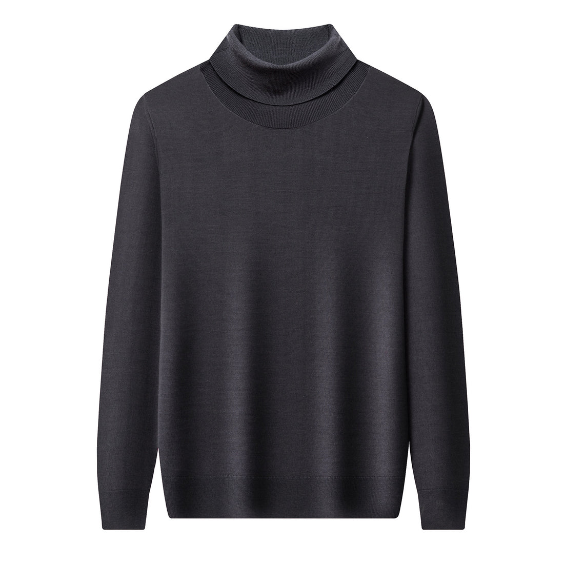 Herren-Wollpullover, 100% Wolle, Rollkragen, maschinenwaschbar