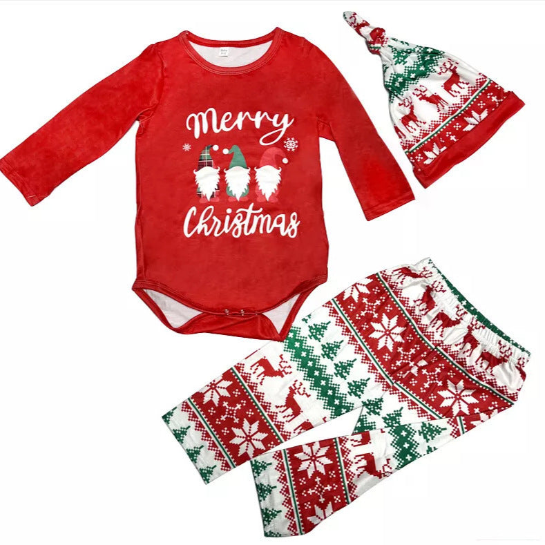 Weihnachts-Familien-Schlafanzug mit Rentier-Motiv
