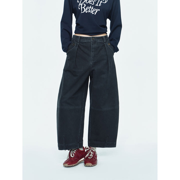 Kord-Cargohose für Damen, Kokon-Schnitt, V63832