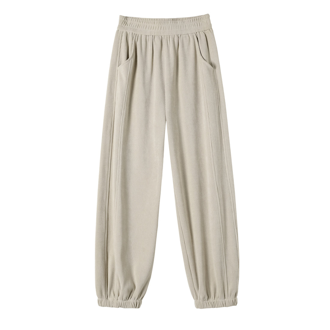 Gefütterte Damen-Cordhose mit Bündchen