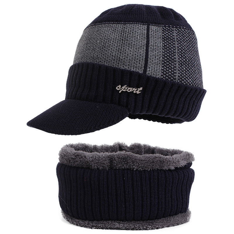 Strickmütze und Schal Set für Herren