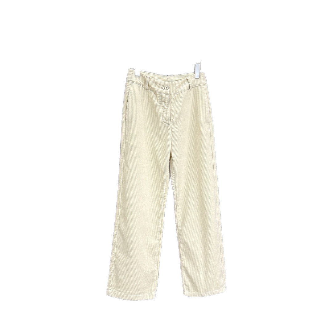 Damen-Cordhose aus 100% Baumwolle, weit geschnitten