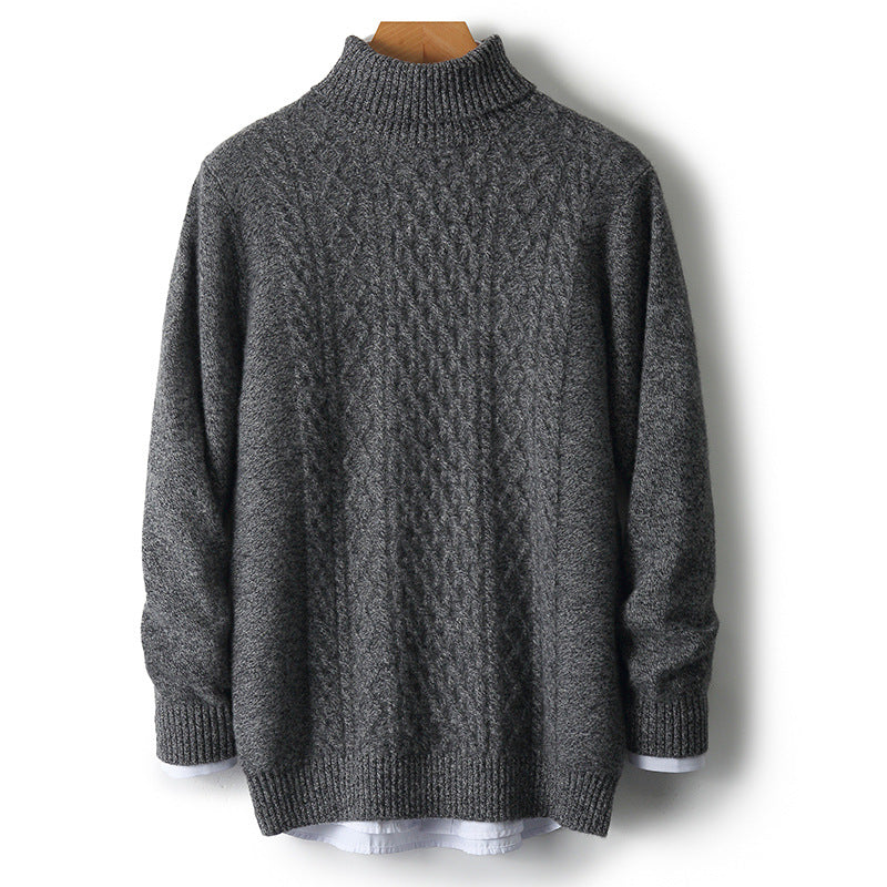 Warmer Rollkragenpullover aus 100% Schurwolle
