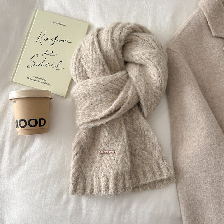 Strickschal aus Alpakawollmischung