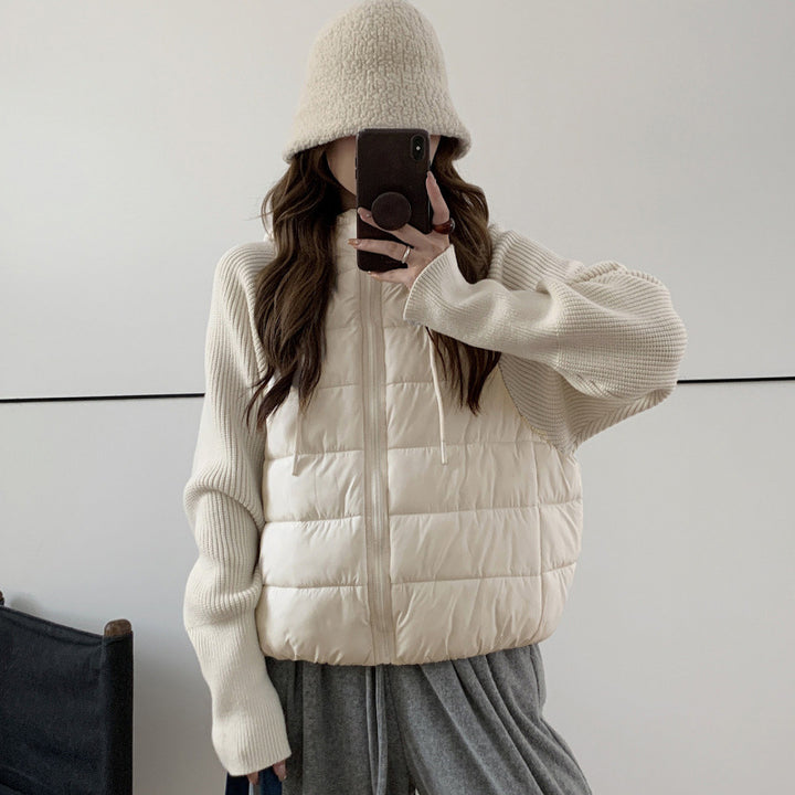 Leichte Damen-Steppjacke mit Kapuze