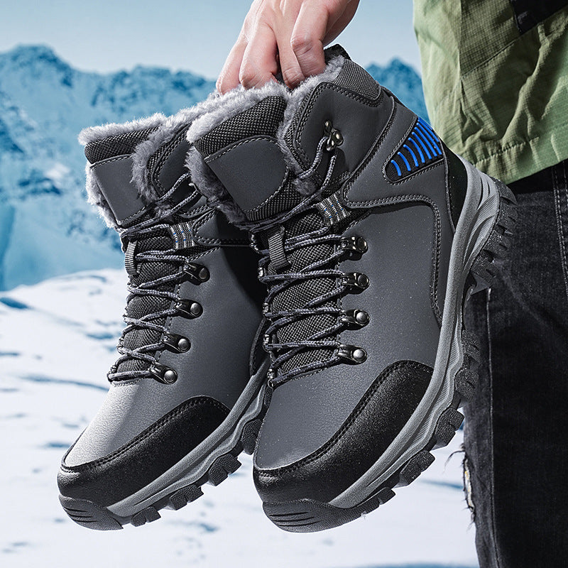 Gefütterte Herren Winter-Stiefel, hohe Passform