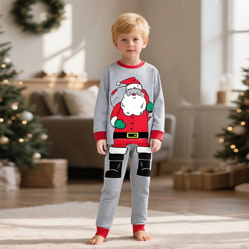 Kinder-Hausanzug, Langarm, Weihnachts-Design