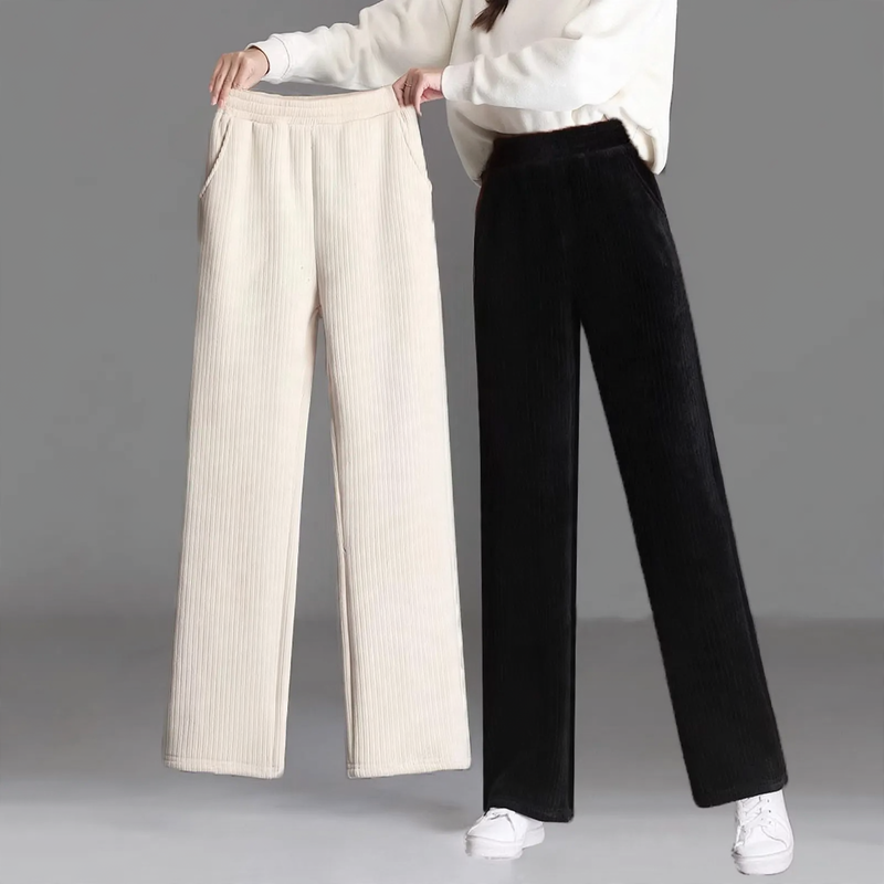 Gefütterte Kord-Hosen für Damen