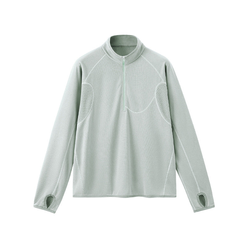 Leichtes Herren-Sweatshirt mit halbem Reißverschluss