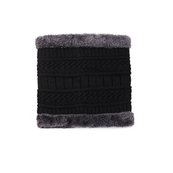 Strickmütze mit Schal, 2-teiliges Set, gefüttert