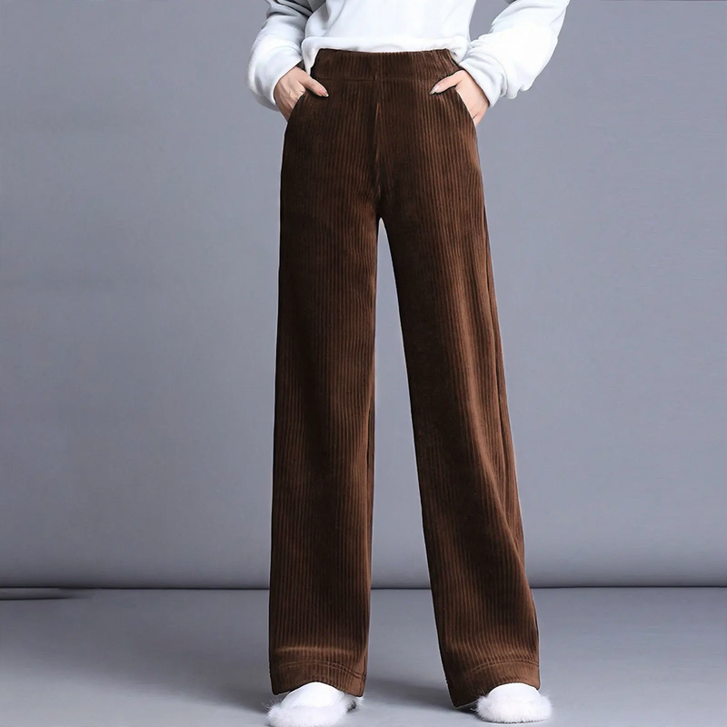 Gefütterte Kord-Hosen für Damen