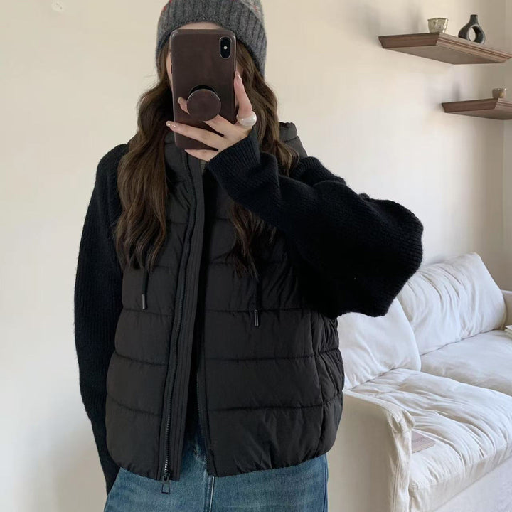 Leichte Damen-Steppjacke mit Kapuze