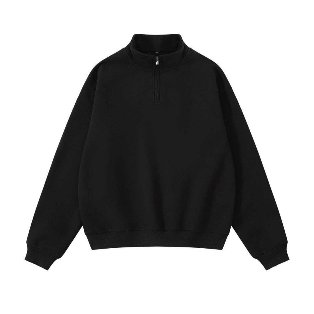 Unisex-Sweatshirt mit Reißverschluss und Stehkragen
