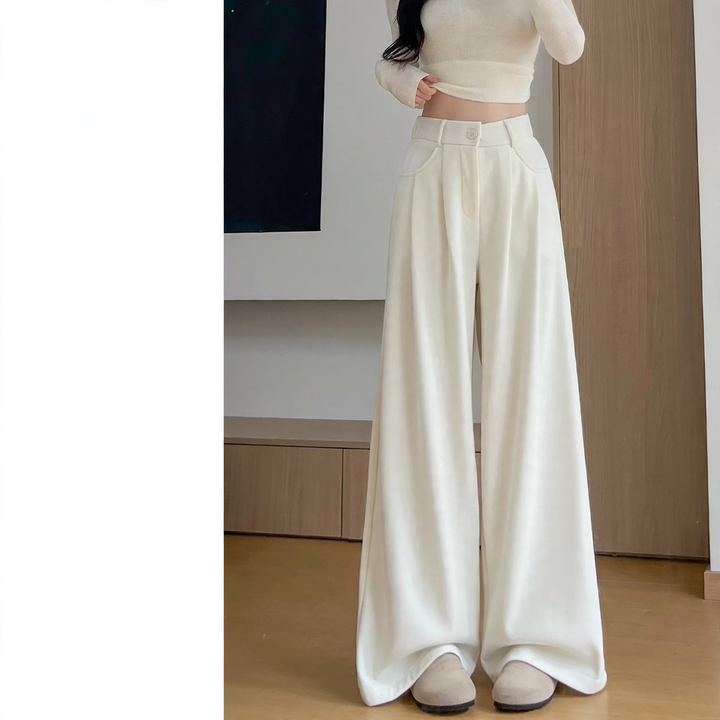 Kord-Hosen mit hohem Bund für Damen