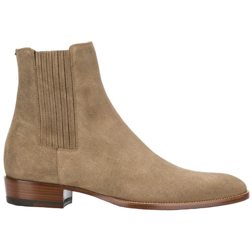 Herren-Chelsea-Stiefel, Rindsleder, spitz zulaufend