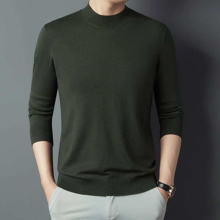 Herren-Wollpullover, Rundhals oder Stehkragen, 100% Wolle