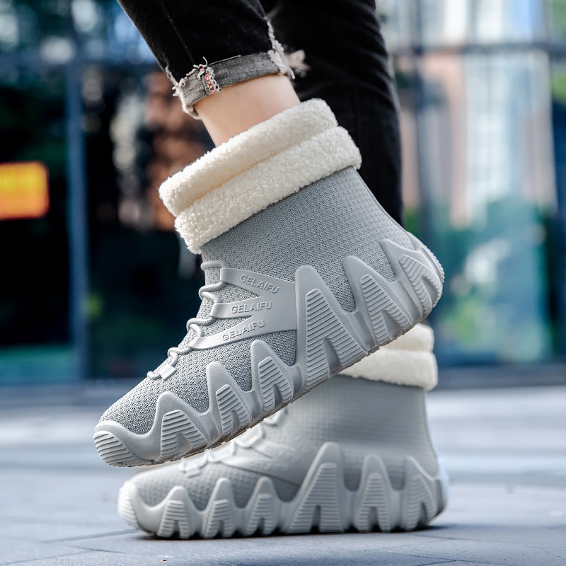 Wasserdichte Herren-Stiefel, PVC, gefüttert