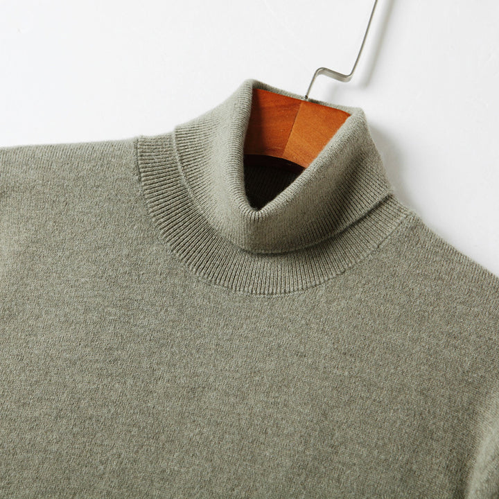 Herren-Rollkragenpullover aus Merinowolle