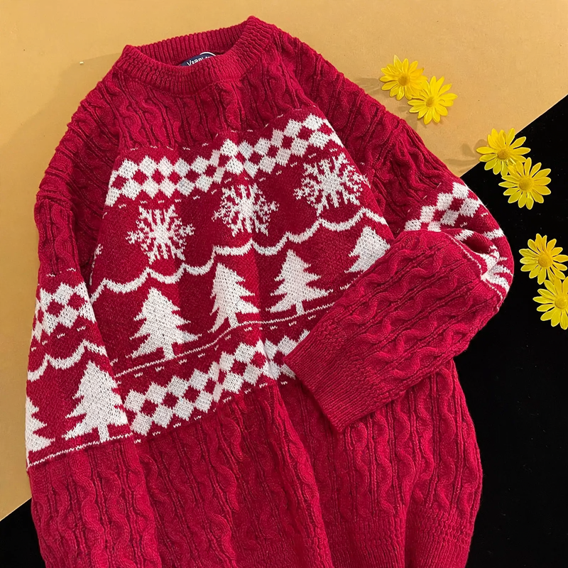 Lockerer Strickpullover im japanischen Stil