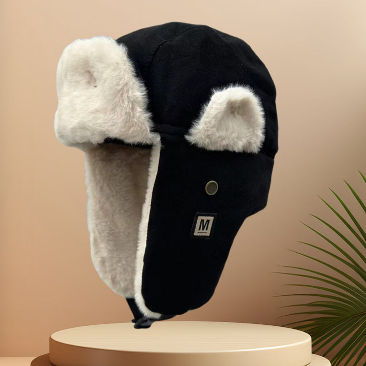 Plüsch-Set mit Mütze, Schal und Handschuhen, Damen, Winter