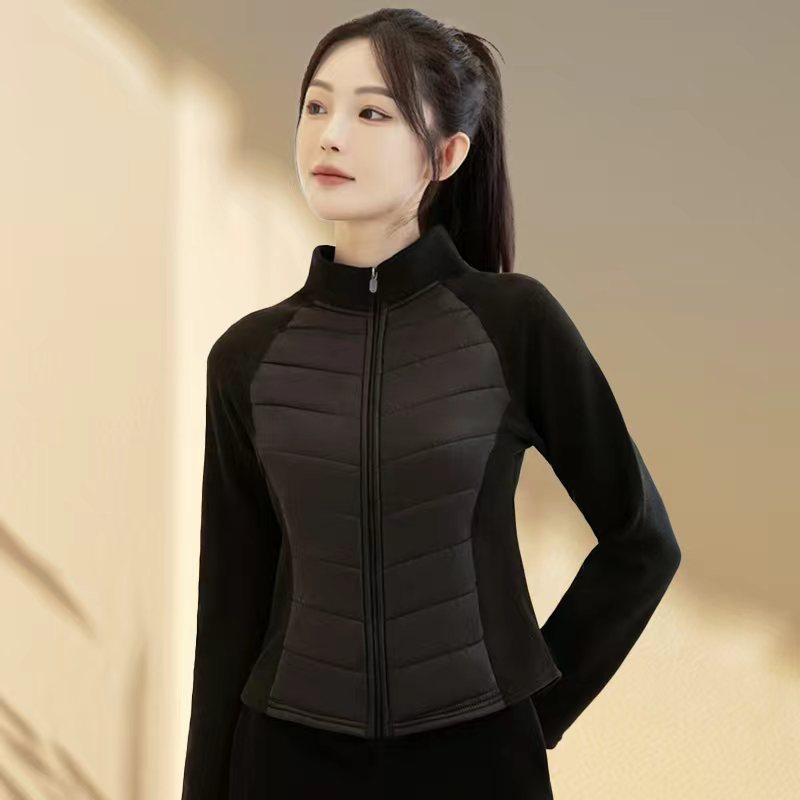 Damen-Steppjacke mit Stehkragen und Graphen-Innenfutter