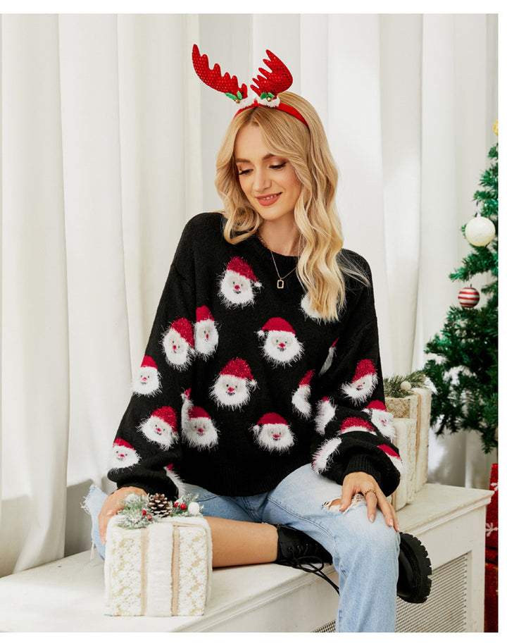 Weihnachtspullover mit Motiv für Damen