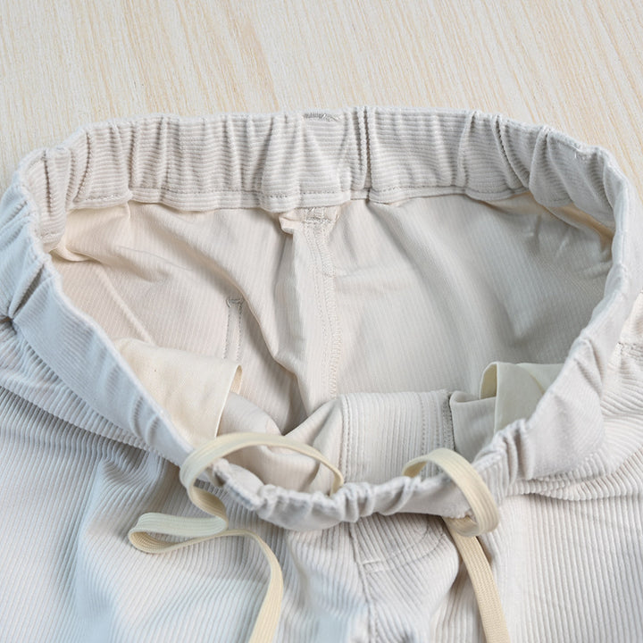 Kord-Freizeithose für Damen, elastischer Bund